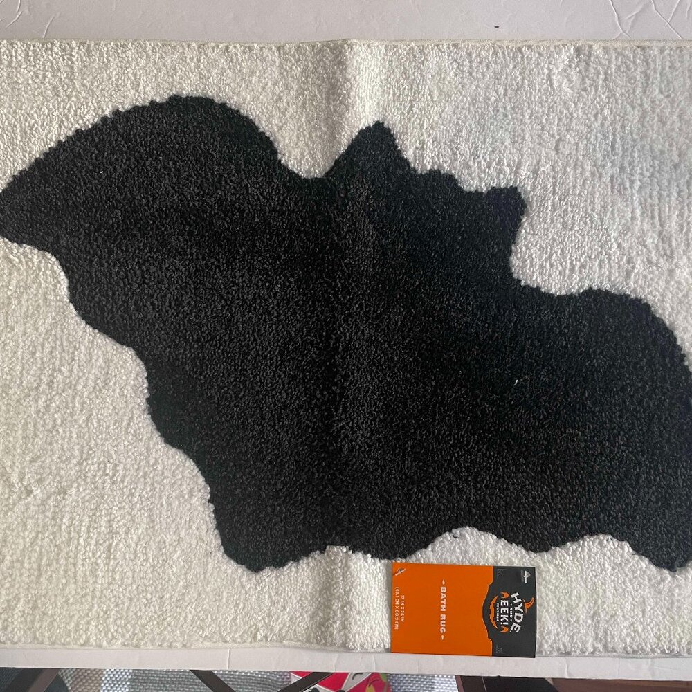 Bat Bath Mat Plush Gothic Crypt Soft 17" X 24" By Hyde & Eek Boutique - …